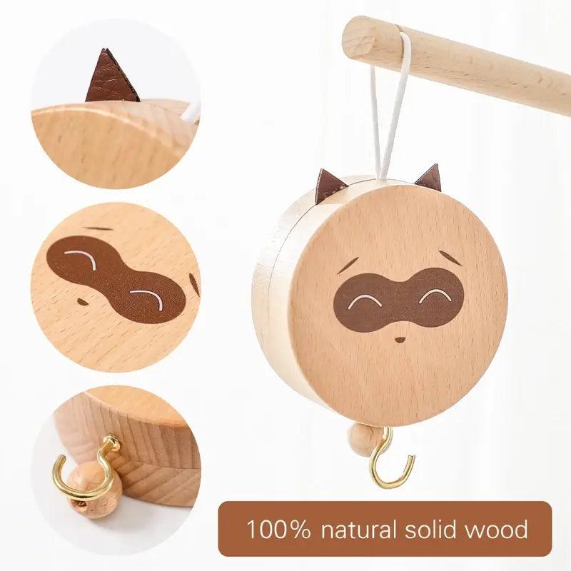 Wooden Baby Crib Mobile Rattle Hanger And Bell Holder - ACO Marketplace